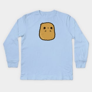 Cute chicken nugget Kids Long Sleeve T-Shirt